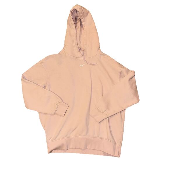 Nike Center Swoosh Pullover Hoodie Size XS Extra Small Sweatshirt Pink - Picture 1 of 3